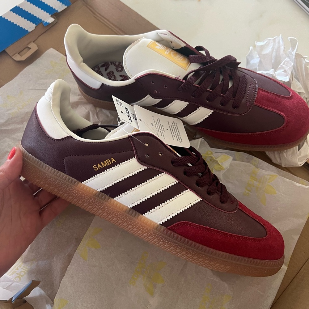 Women’s Adidas Samba OG Maroon/Gold